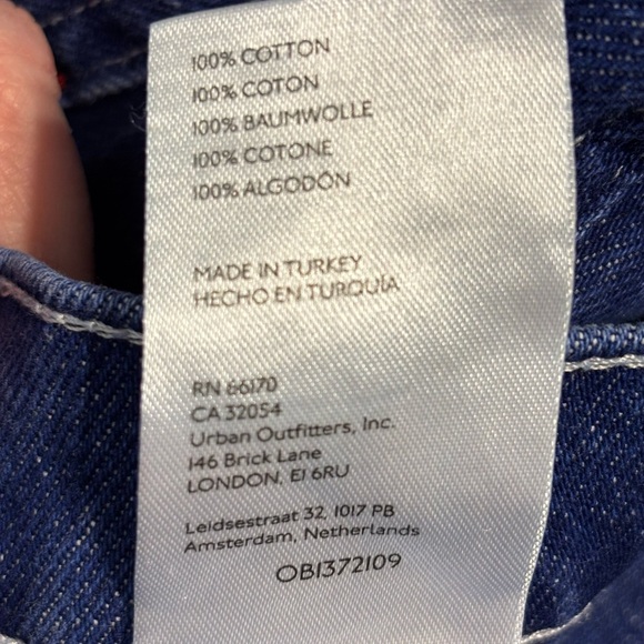 BDG Urban Outfitters Presley Blue Denim Jeans Size 24. Wide leg cargo Y2K vibes. - Picture 10 of 11